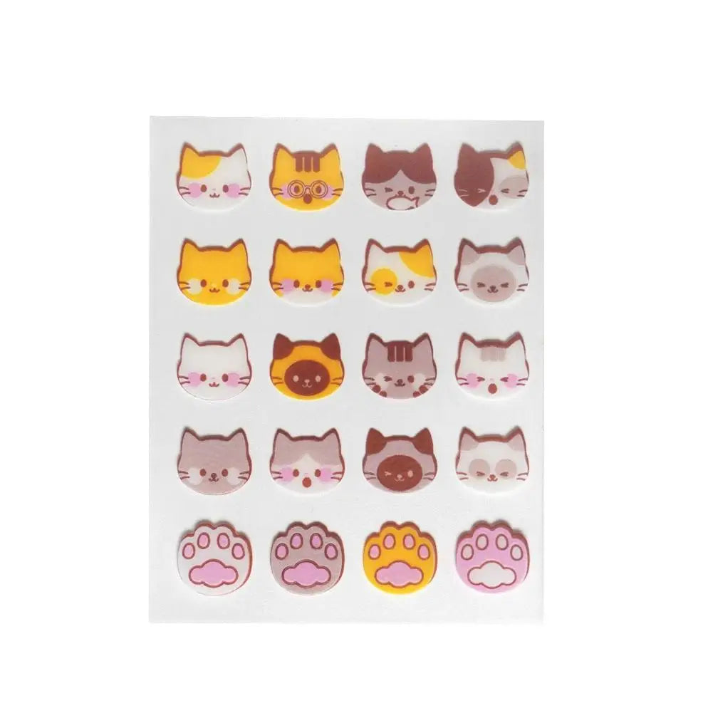 Paw Patch Cat Acne Patches — Invisible Hydrocolloid Pimple Stickers (20 Pcs)