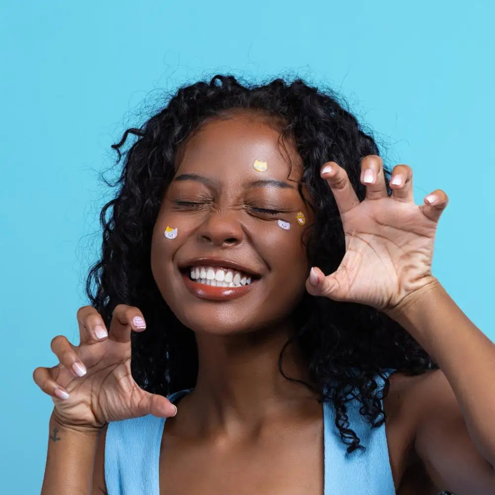 Paw Patch Cat Acne Patches — Invisible Hydrocolloid Pimple Stickers (20 Pcs)