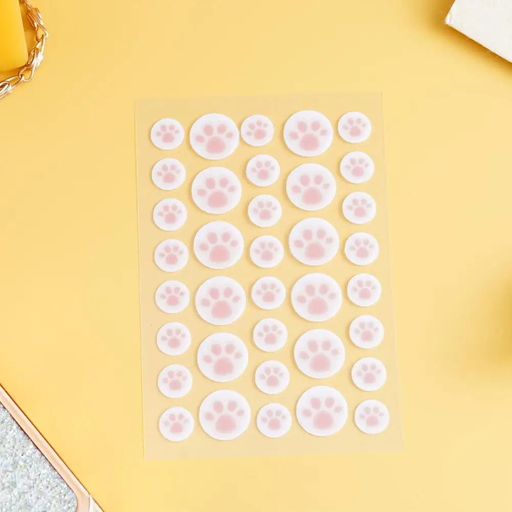 Paw Patch Cat Paw Acne Patches — Hydrocolloid Pimple Covers (36 Pcs)