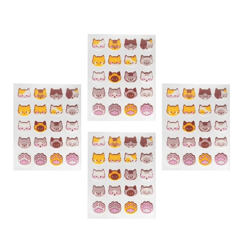 Paw Patch Cat Acne Patches — Invisible Hydrocolloid Pimple Stickers (20 Pcs)