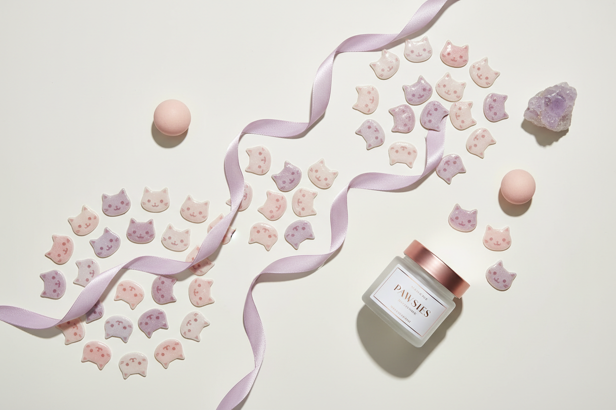 Cat Acne Patches Flat Lay